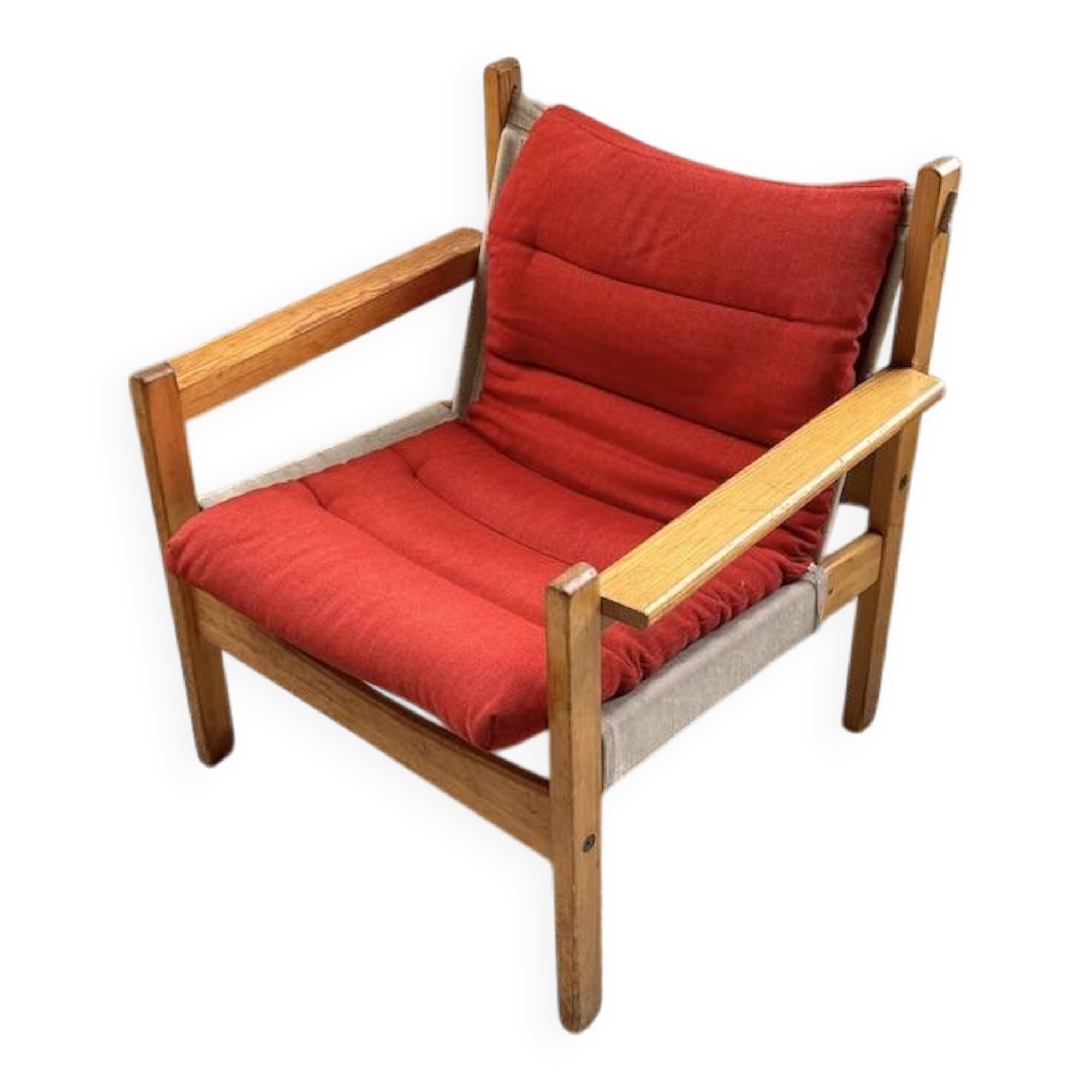 Safari chair in pine by Rold Rastad and Adolf Relling, 1960.