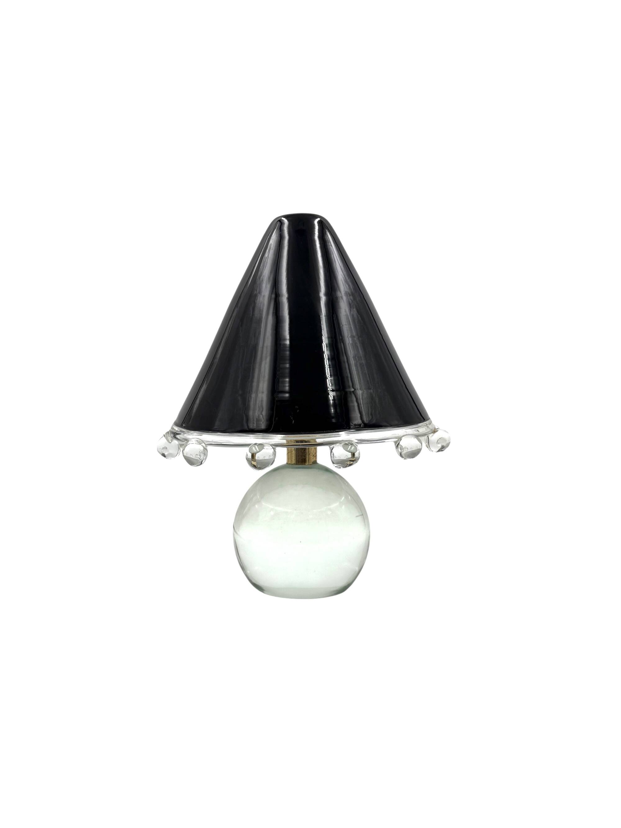 Murano Glass Table Lamp mod. Budur, Roberto Pamio, Leucos Italy, 1970s