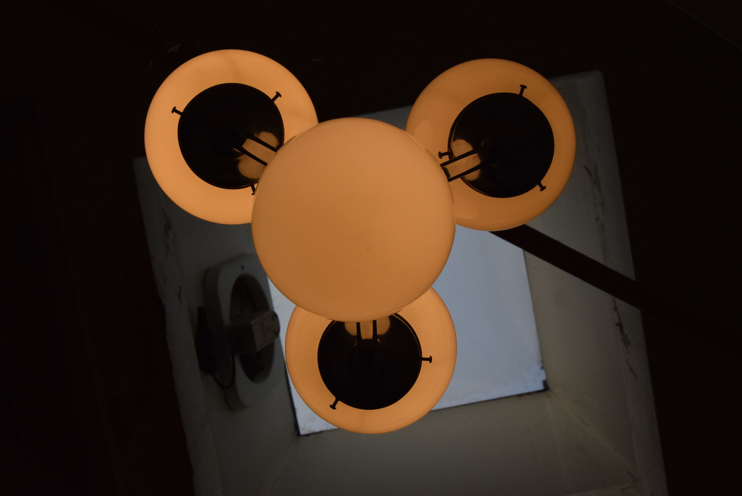 Art deco chrome chandelier, 1930s