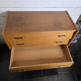 Vintage oak chest of drawers from the 60s