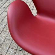 Fritz Hansen Swan chair in Indian Red leder, NIEUW!!!