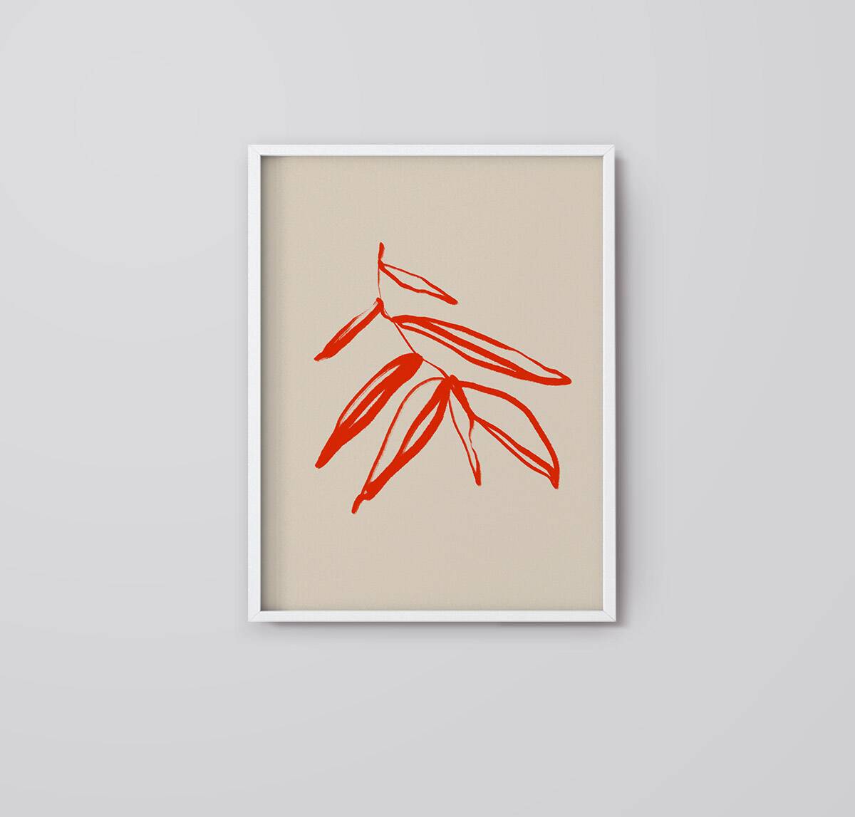 Botanical illustration giclee print, 50x70