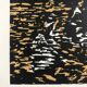 Jan peter thorbecke, mädchen am stand, 2002. woodcut signed in pencil