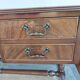 English desk and lyre chair, leather, extensions.