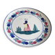Assiette plate Henriot Quimper motif bretonne