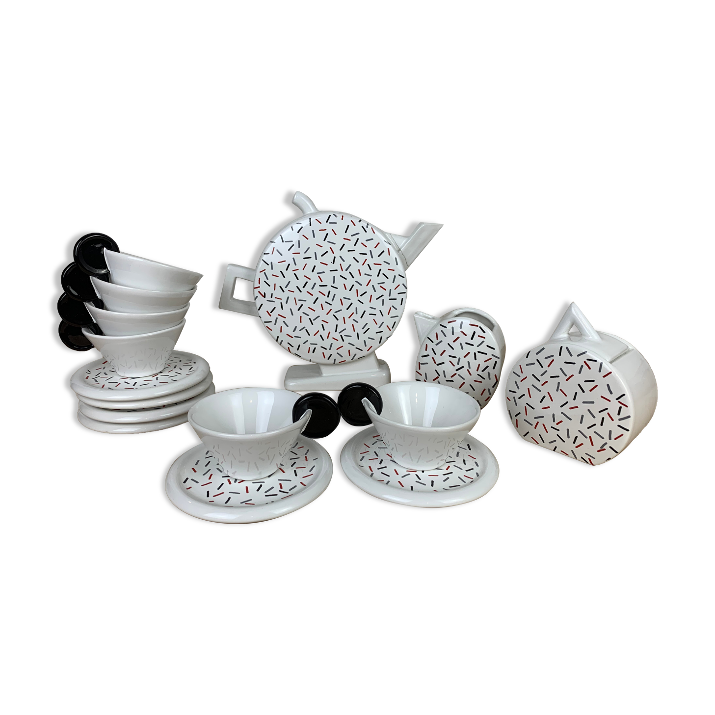 Memphis tea set by Massimo Materassi for M.A.S Italy 80s
