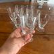 Set of 9 vintage French engraved glasses - 1950s/60s - art of the t