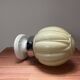 Set of three Thabur globe wall lights in pastel opaline