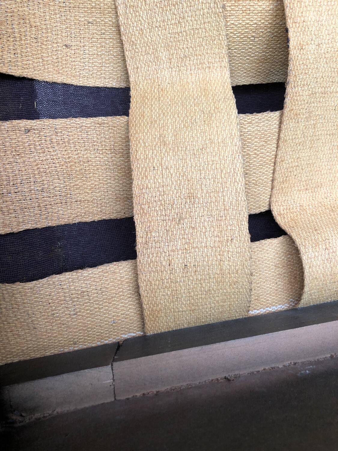Vintage 80s yellow velvet armchair