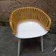 4 chairs, small armchairs, Cyborg club by Magis, designer Marcel Wanders, polycarbonate and wicker