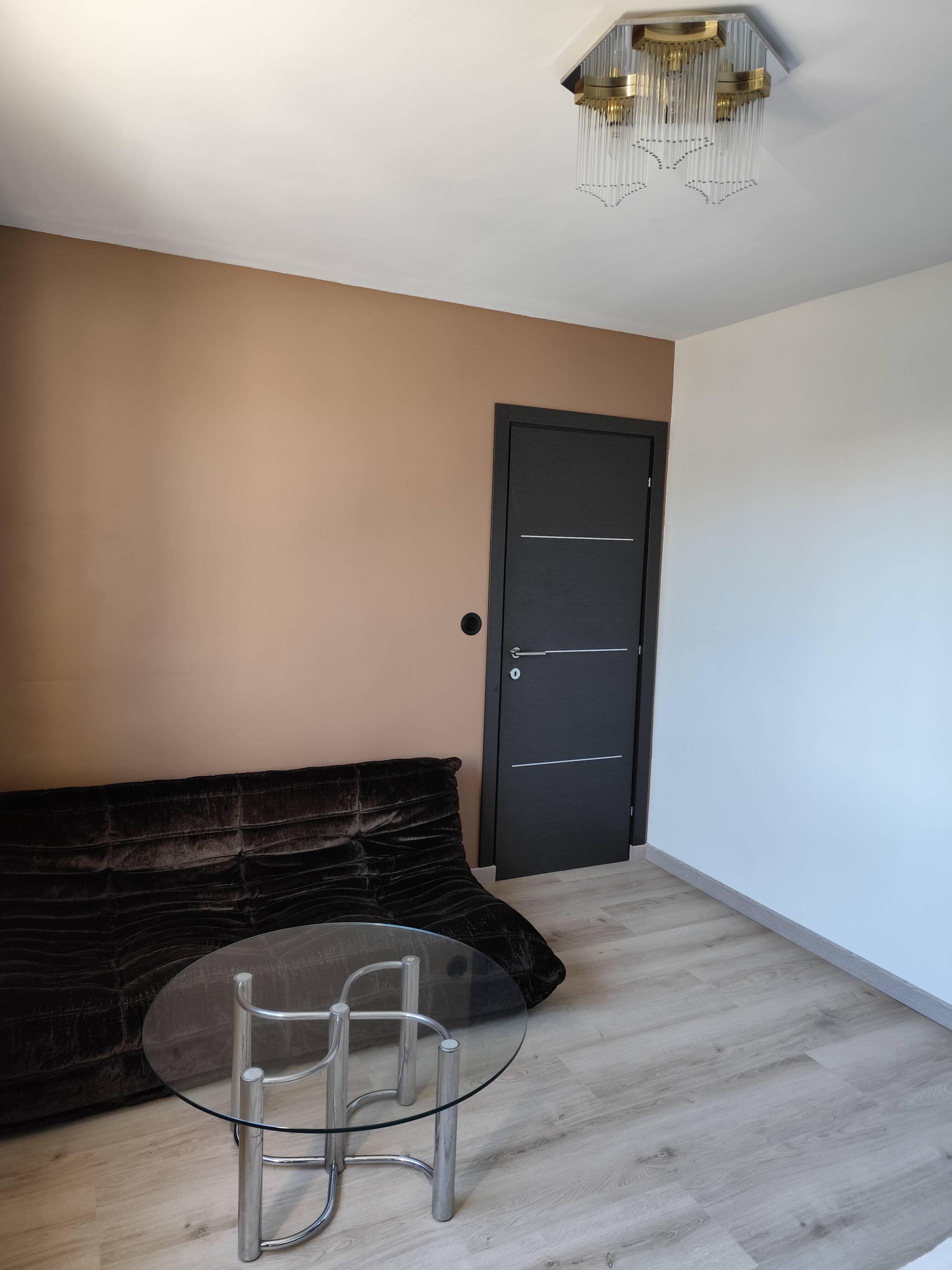 Vintage chrome steel and glass coffee table from Italy from the 70s