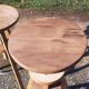 3 industrial stools in iron and wood