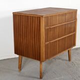 Commode vintage en bois satiné, style Mid-Century. Livraison. Moderne.