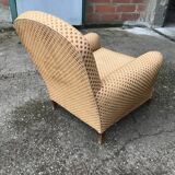 Velvet club armchair 1970