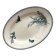 Oval ironstone dish flowers birds "Malaga" Petrus Regout