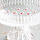 Vintage transparent crystal glass decorative plate, Italy, 1960s.