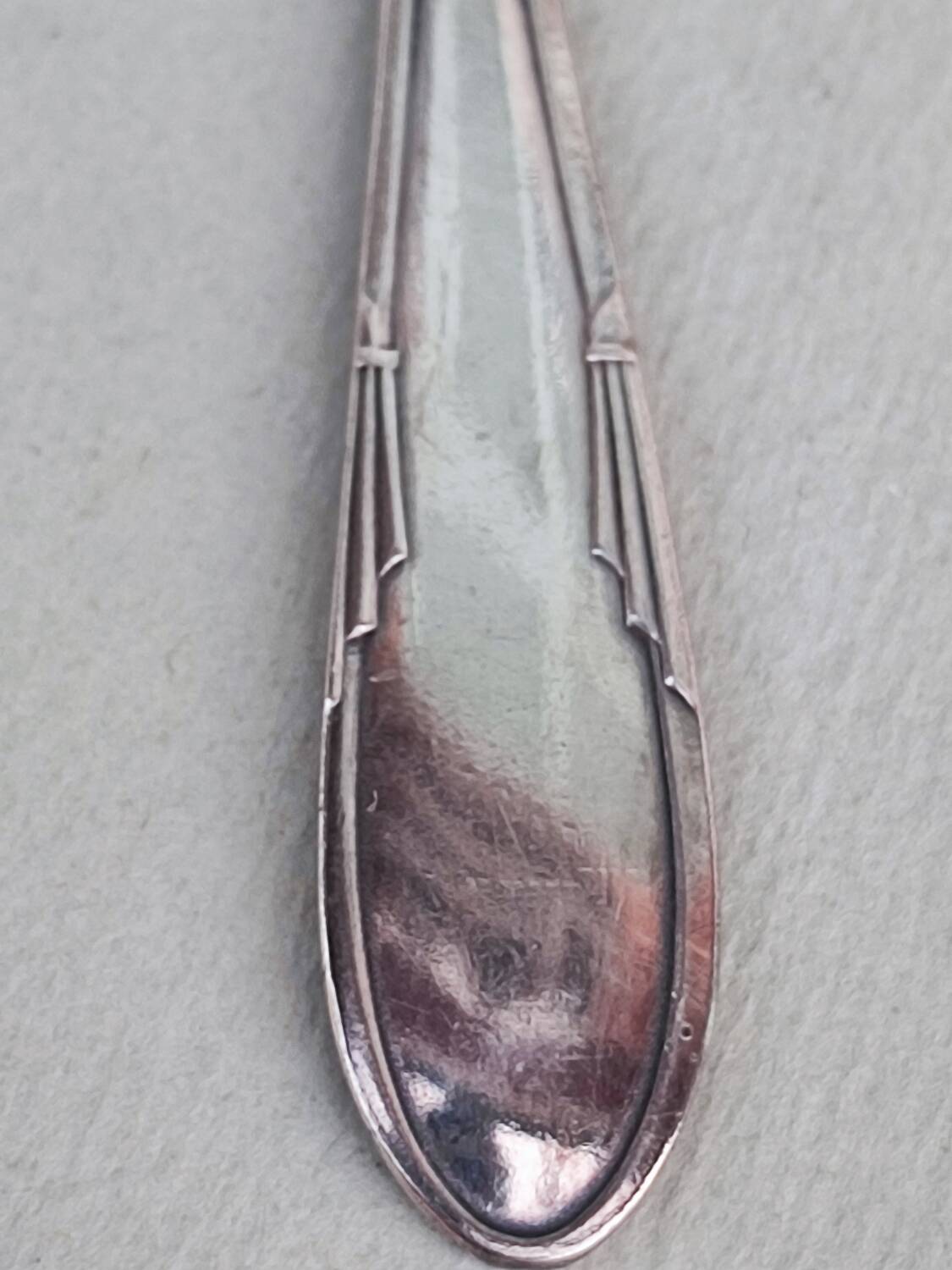 Six silverplated teaspoons
