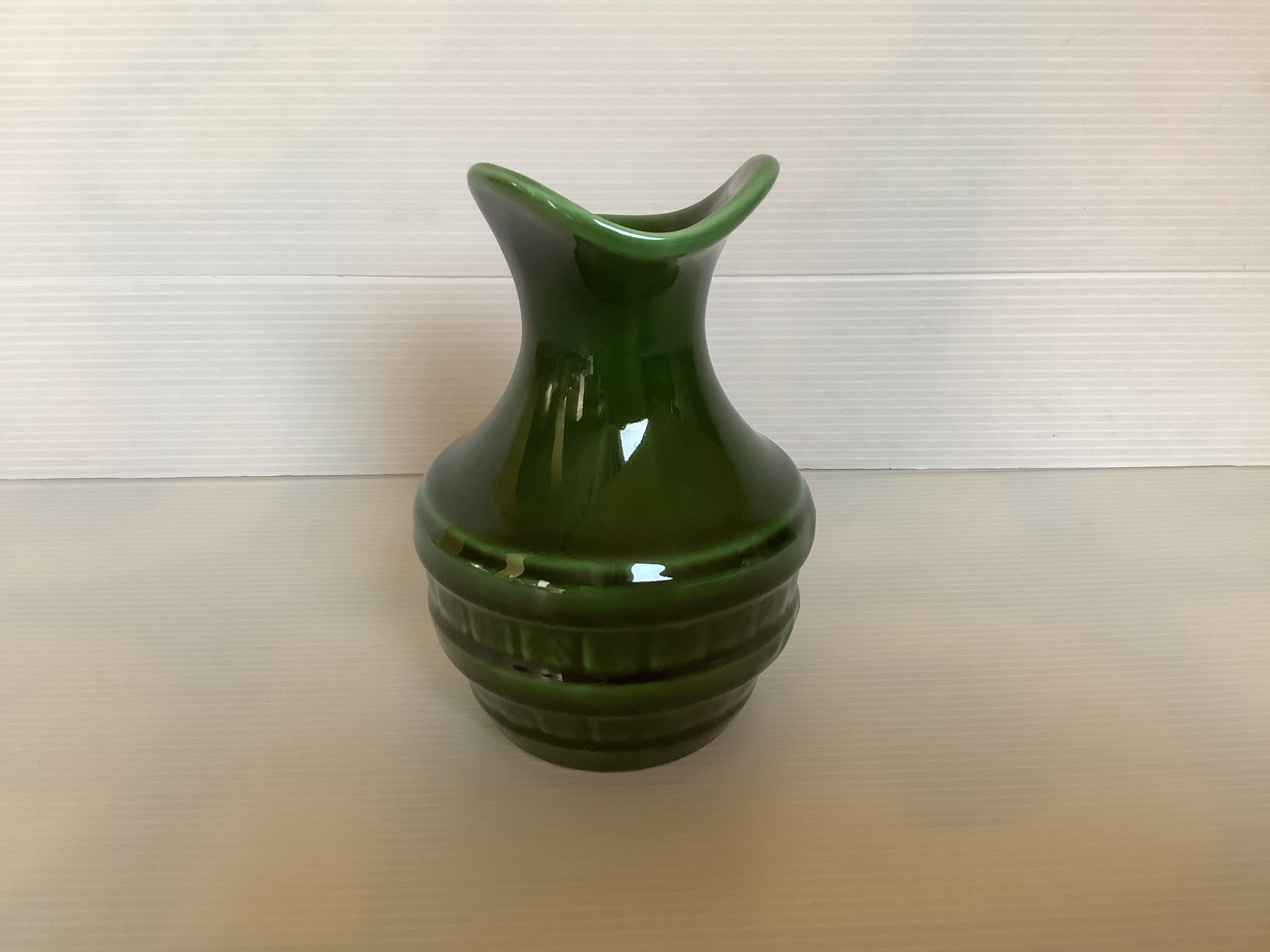 Green pitcher from the Sainte Marguerites desvres cellars