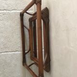 Vintage rattan mirror  41x41cm