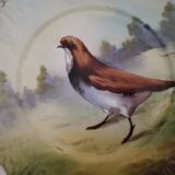 Set of 3 Limoges bird wall plates early 20th century