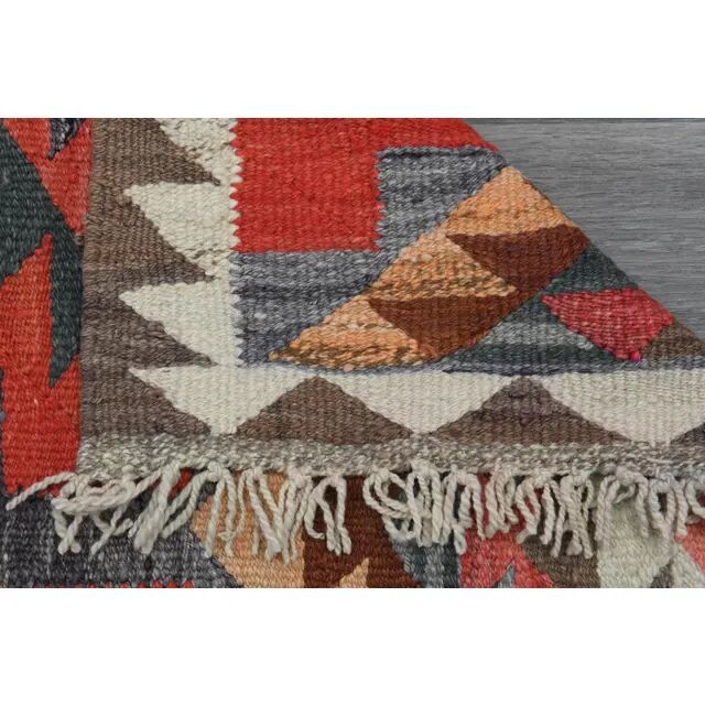 1970s Vintage Turkish Oushak Handmade Wool Cotton Pink Runner Rug 102x335