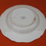5 old soup plates Sarreguemines earthenware Agreste model