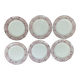 Set of 6 flat plates in Mason ironstone.