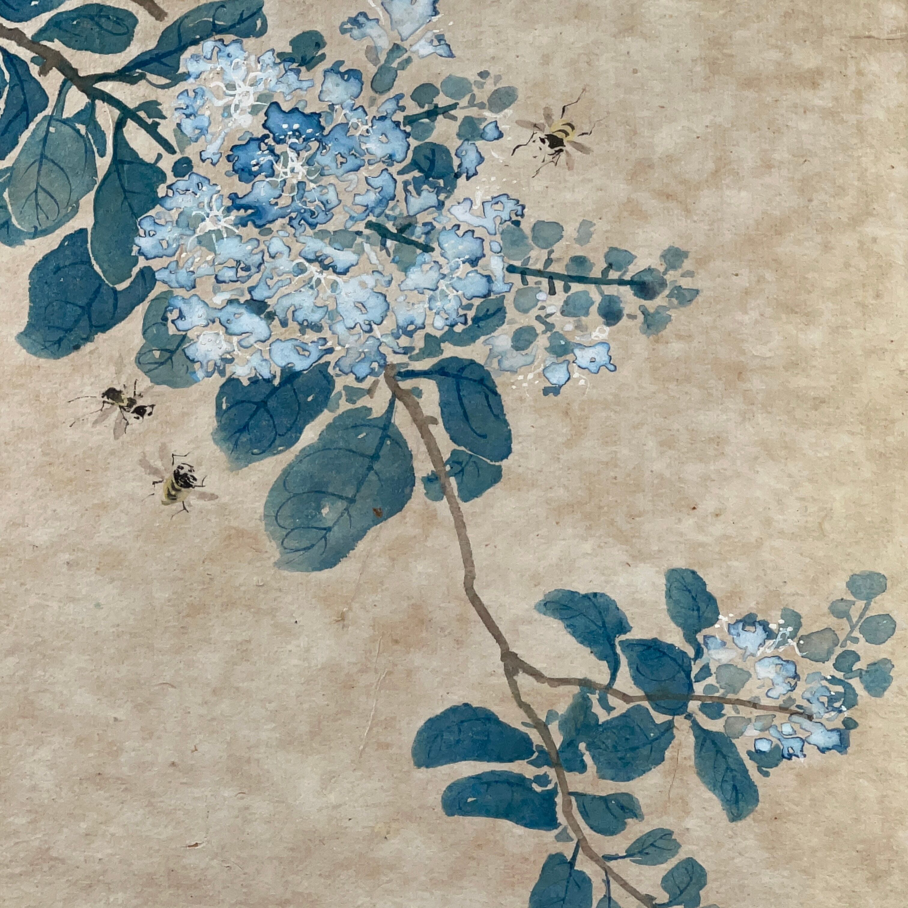 Print China Quing period framed