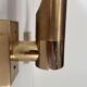 Pair of vintage adjustable wall lights, brass, France 1960
