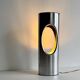 Vintage table lamp, aluminum, France 1970