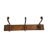 Vintage coat rack 3 hooks 54cm