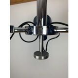 Rolly chandelier 3 blue adjustable spots, 70s