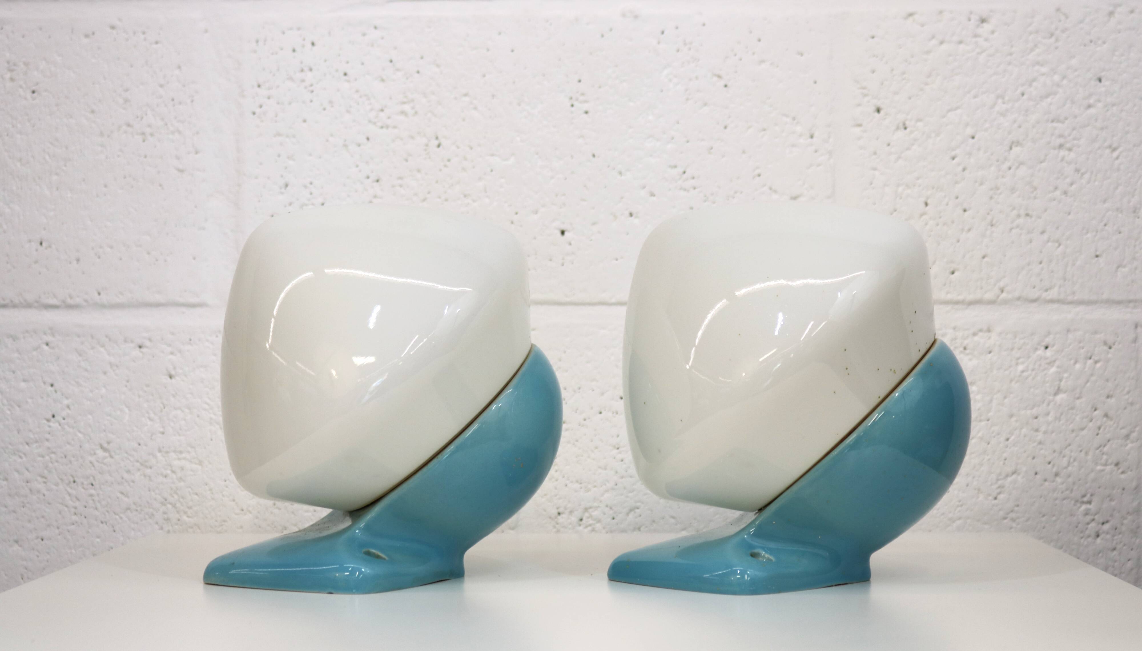 Pair of bathroom wall lamps *** Stig Carlsson *** model 6030 IFÖ