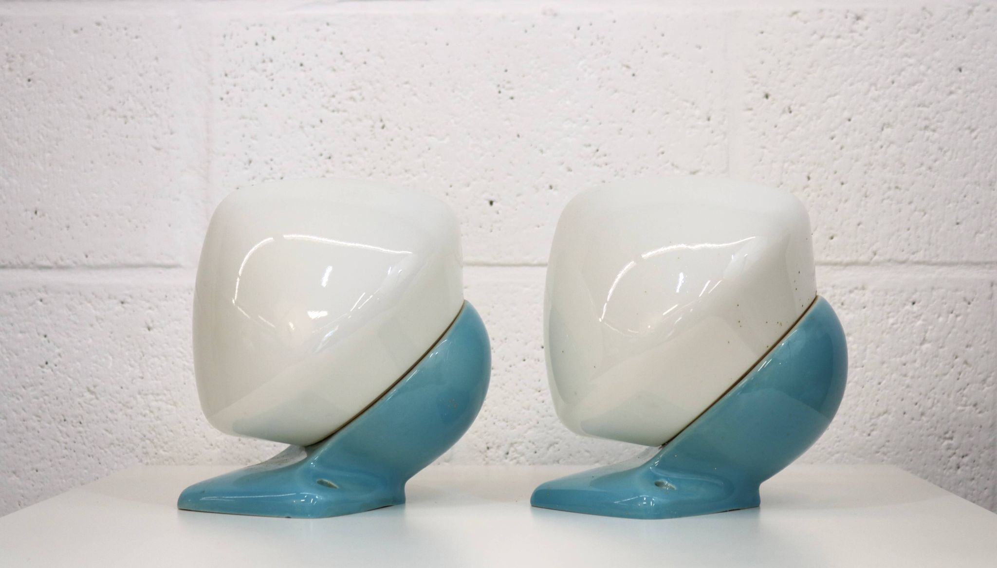 Pair of bathroom wall lamps *** Stig Carlsson *** model 6030 IFÖ