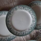 6 assiettes à dessert vintage - Terre de fer - Moulin des Loups - Modèle Wi