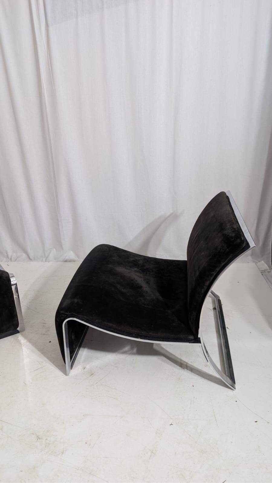 Pair of Lounge Chairs by Vittorio Introini for Saporiti, 1960s