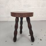 Tripod oak stool