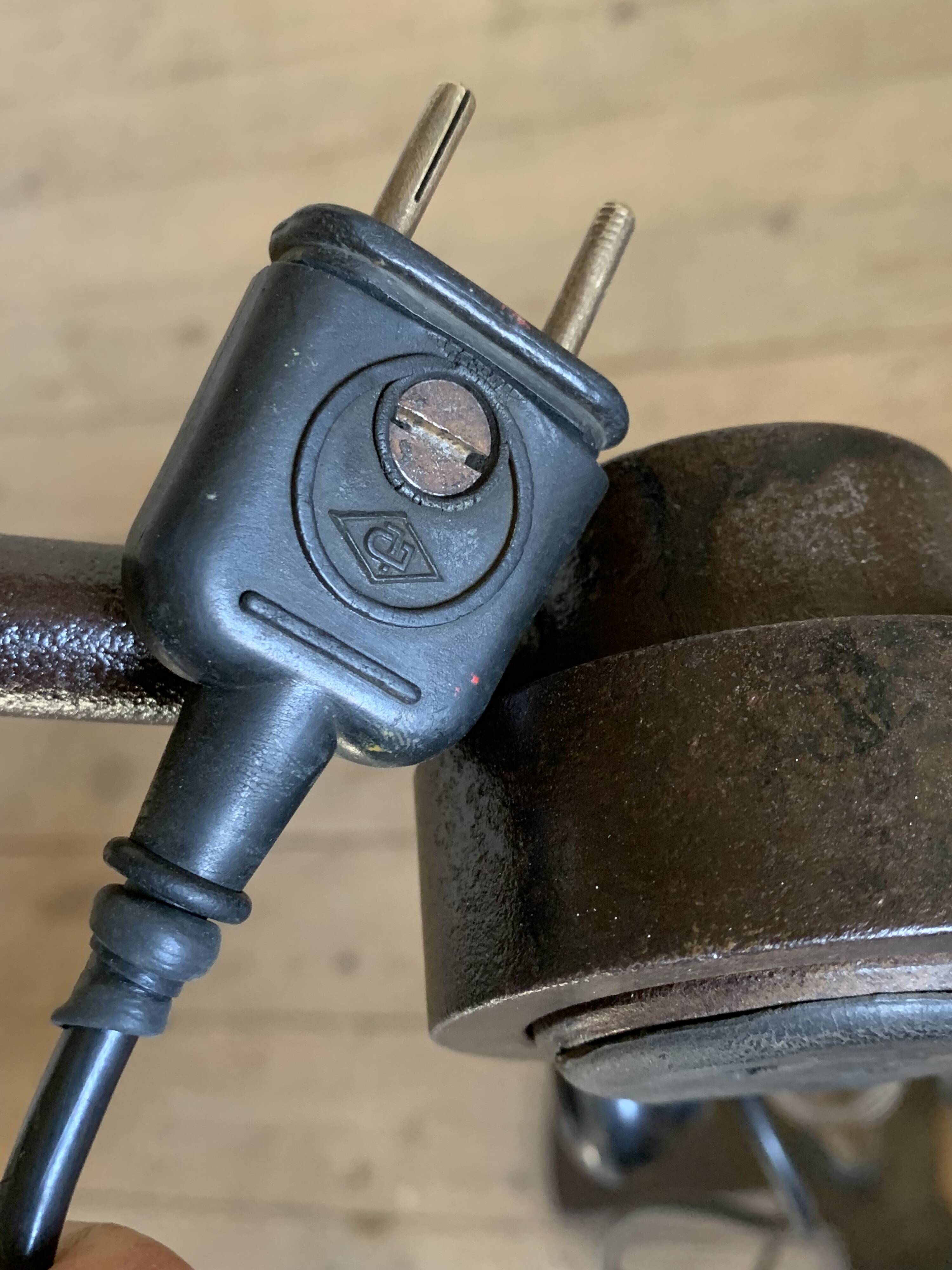 Vintage industrial workshop floor lamp