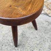 Vintage "Berger" stool, tall, in ash, Charlotte Perriand, 1950s