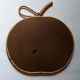 Vintage apple mirror in bamboo rattan from the 70s.