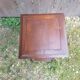 Sellette table appoint bois pieds compas vintage