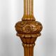 Important Art Deco carved oak floor lamp, France, circa 1920