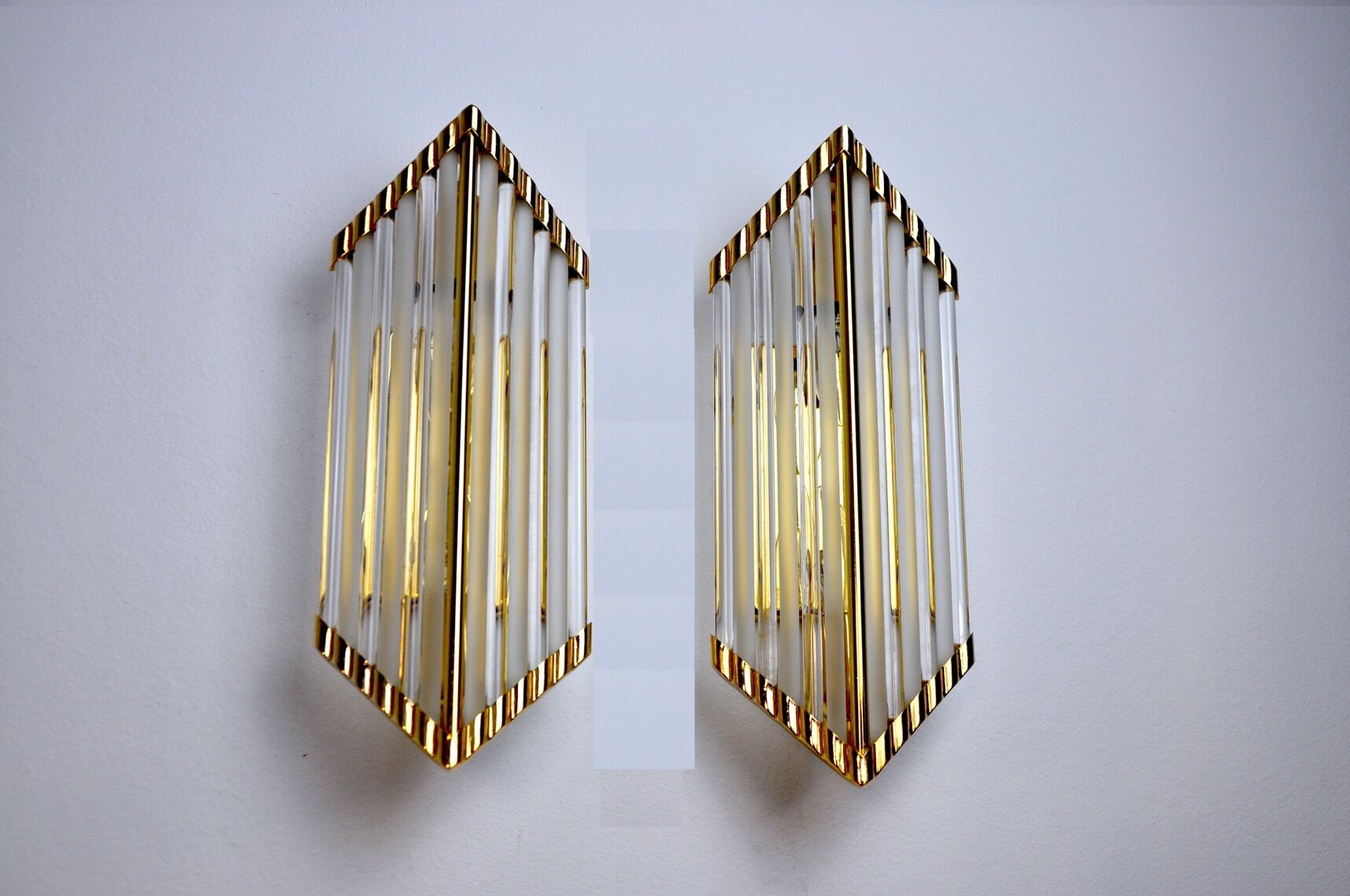 Pair of Venini sconces, Italy, 1980