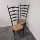 Chaises échelle Paolo Buffa pour Chiavari, Italie années 1950
