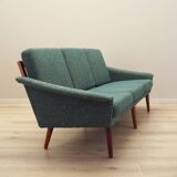 Canapé vert, design danois, années 1970, production : Danemark