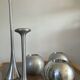 Set of 5 vintage IKEA aluminum candle holders