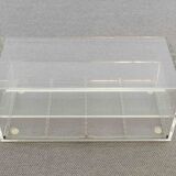 Acrylic coffee table with drawer, plexiglass lucite