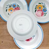 Lot de 5 assiettes creuses HBC Choisy le Roi