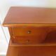 Vintage commode secretary dressing table sliding top 7 drawers cherry wood