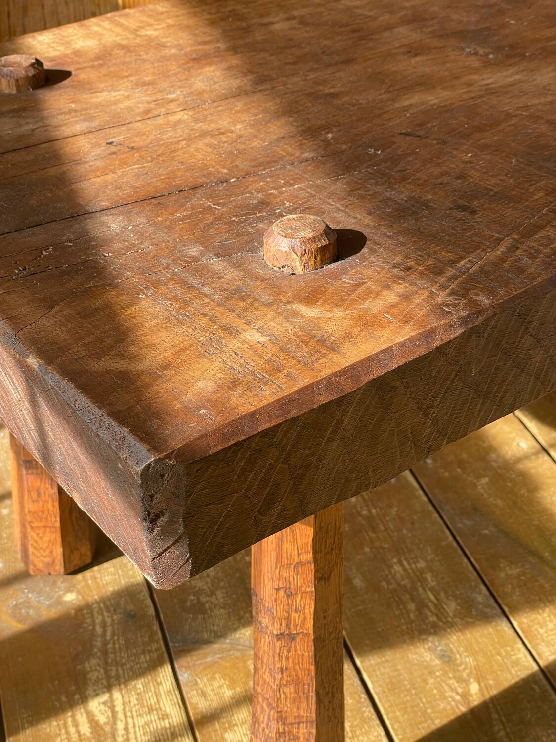 Wooden coffee table